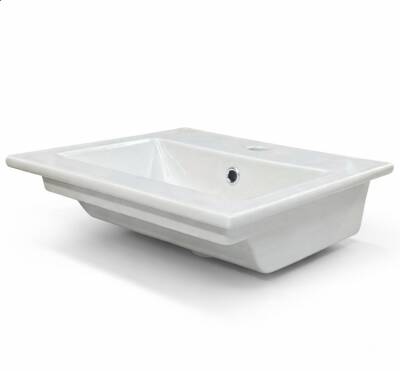 Bocchi - Tezgah Üstü Lavabo 41*60 cm Parlak Beyaz - 1325-001-0126 - 3