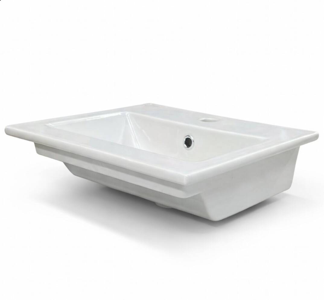 Bocchi - Tezgah Üstü Lavabo 41*60 cm Parlak Beyaz - 1325-001-0126 - 3