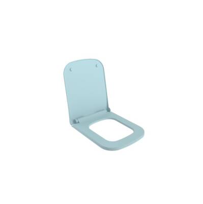 Bocchi - Tutti Slim Yavaş Kapanır Duroplast Klozet Kapağı Mat Buz Mavisi - A0334-029