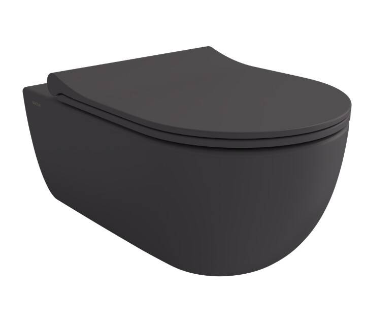 Bocchi - V-Tondo Rimless Asma Klozet 54 cm Mat Antrasit - 1416-020-0128 - 1