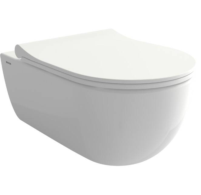 Bocchi - V-Tondo Rimless Asma Klozet 54 cm Parlak Beyaz - 1416-001-0128 - 1