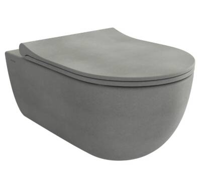 Bocchi - V-Tondo Rimless Asma Klozet Mat Beton - 1416-069-0128 - 1