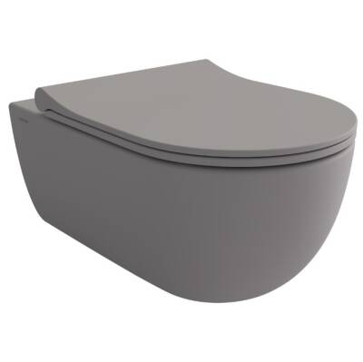 BOCCHI - V-Tondo Rimless Asma Klozet Mat Gri Kapak Dahil OUTLET - 1416-006-0128TK-TESHIR