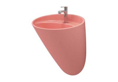Bocchi - Venezia Asma Monoblok Lavabo Batarya Delikli Mat Somon - 1083-032-0126 - 4