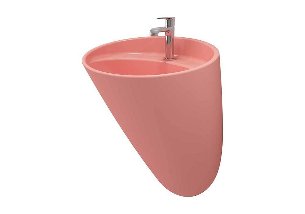 Bocchi - Venezia Asma Monoblok Lavabo Batarya Delikli Mat Somon - 1083-032-0126 - 4
