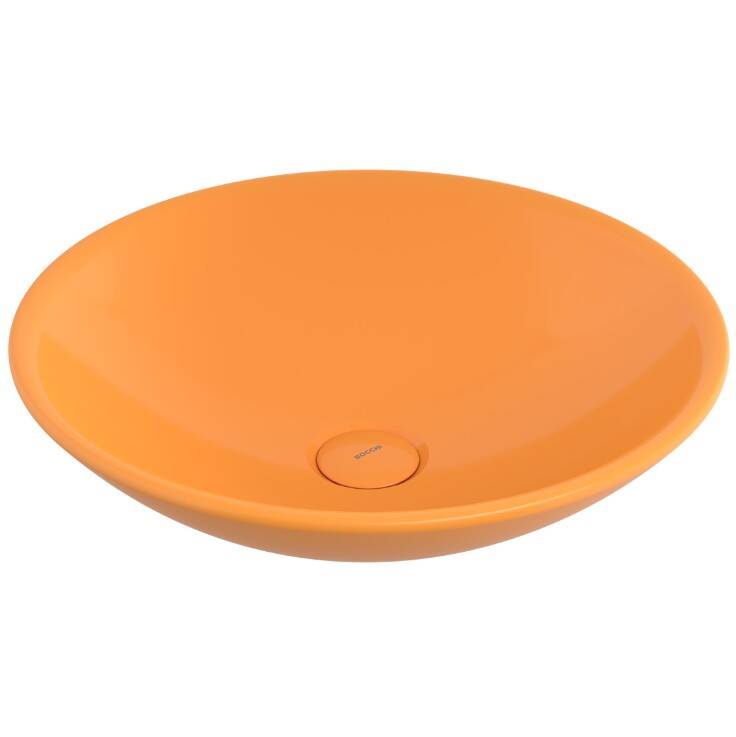 BOCCHI - Venezia / Lucca Çanak Lavabo 40 cm Mandalina Sarısı - OUTLET - 1120-021-0125-TESHIR - 1