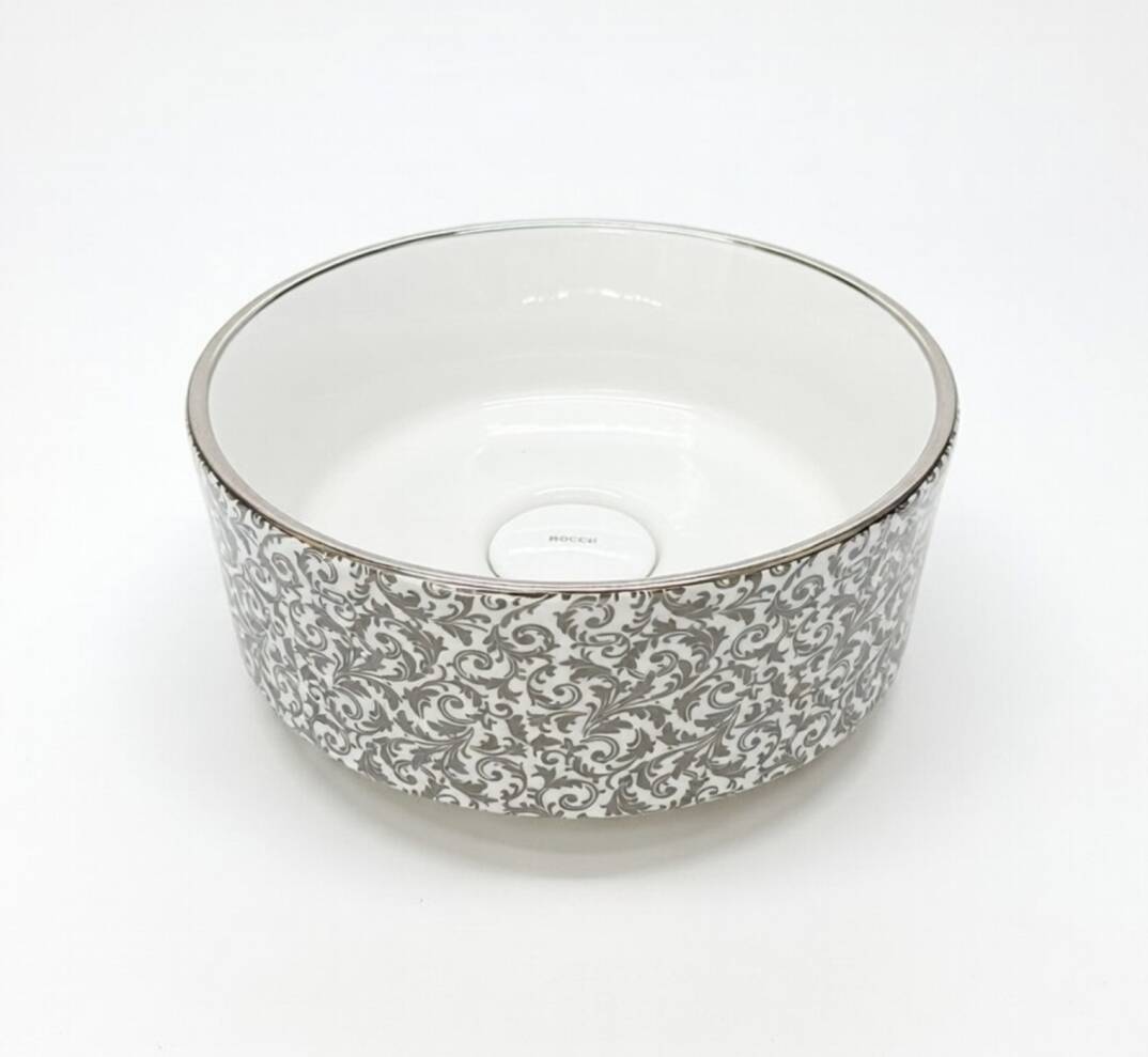 Bocchi Vessel Luna Çanak Lavabo Gümüş Desenli - 1174-413-0125 - 1