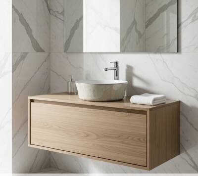 Bocchi Vessel Luna Gümüş Desenli Lavabo 38 cm - 1174-411-0125 - 4