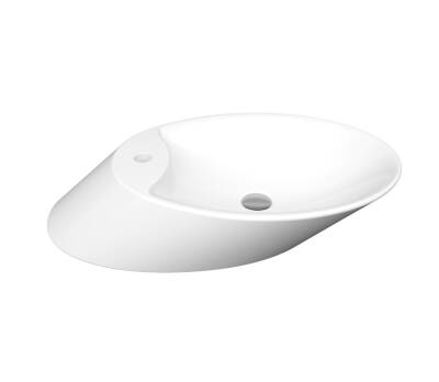 Bocchi - Vessel Tezgah Üstü Çanak Lavabo Beyaz OUTLET - 1021-001-0126-TESHIR - 1