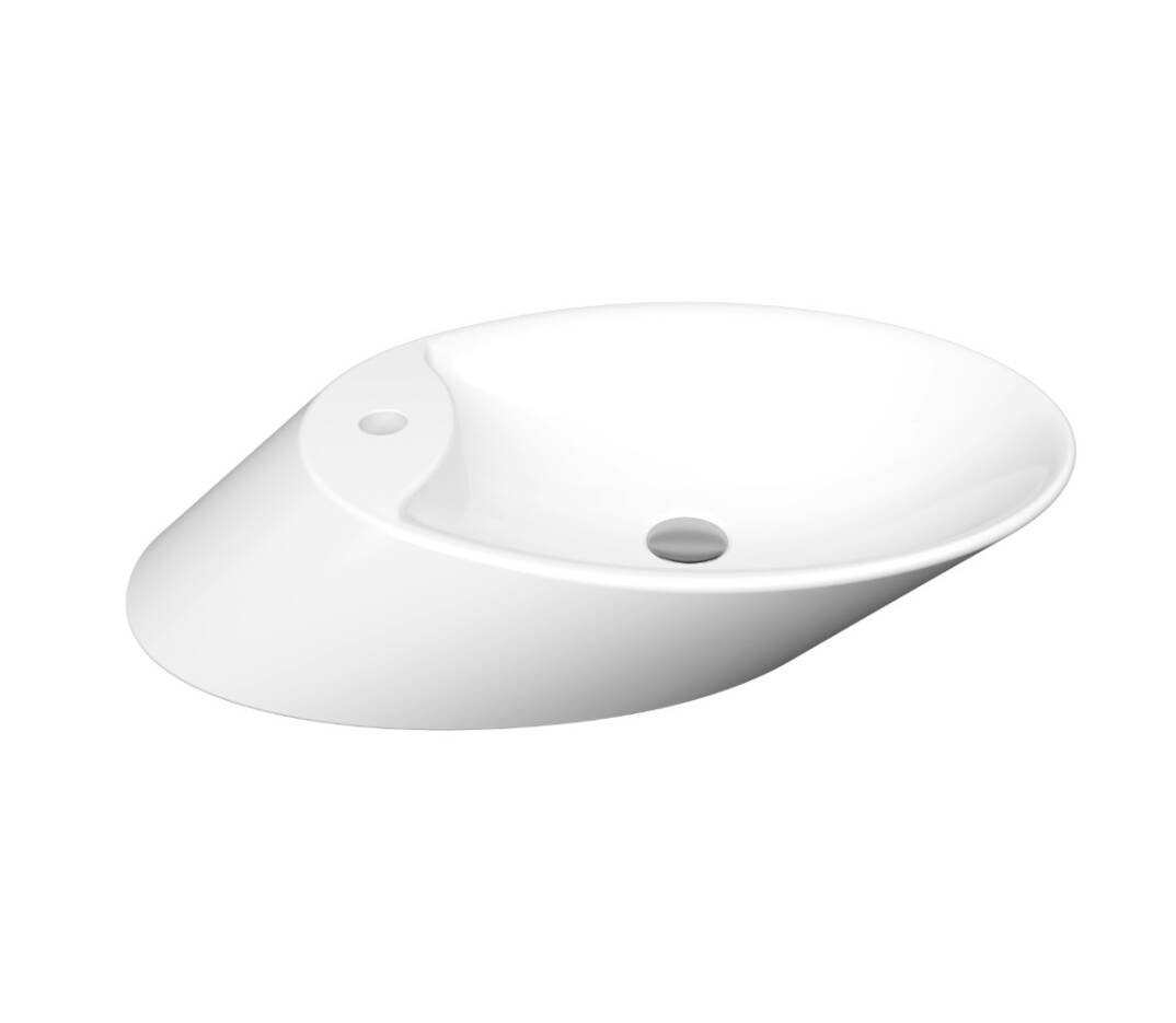Bocchi - Vessel Tezgah Üstü Çanak Lavabo Beyaz OUTLET - 1021-001-0126-TESHIR - 1