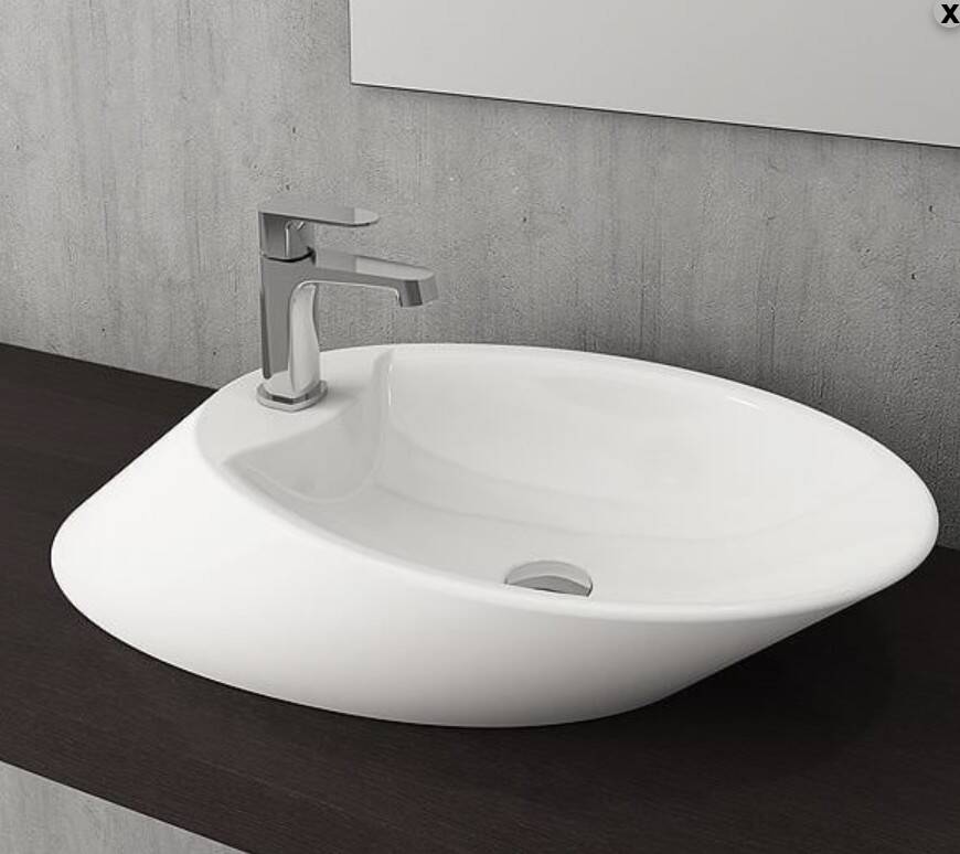 Bocchi - Vessel Tezgah Üstü Çanak Lavabo Beyaz OUTLET - 1021-001-0126-TESHIR - 3