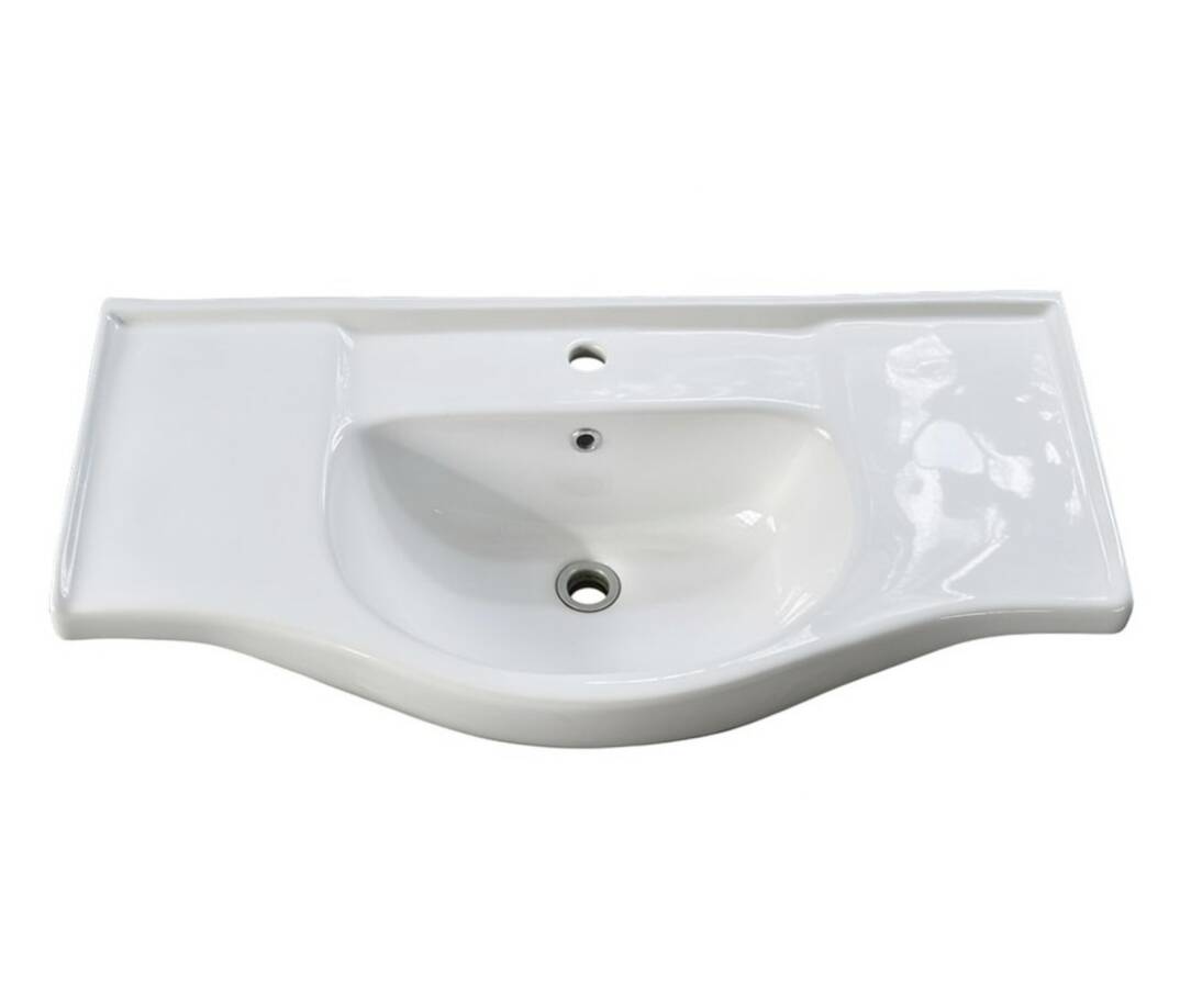 Bozvit Gordion 100 cm Konsollu Lavabo Beyaz - 6001 - 1