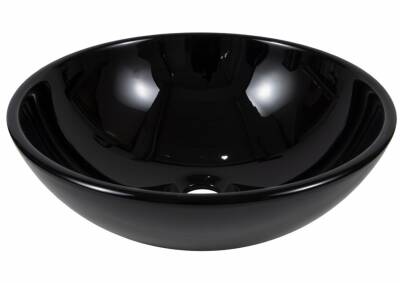 Brezza - TB14SCNK Siyah Cam Çanak Lavabo - 55009411 - 1