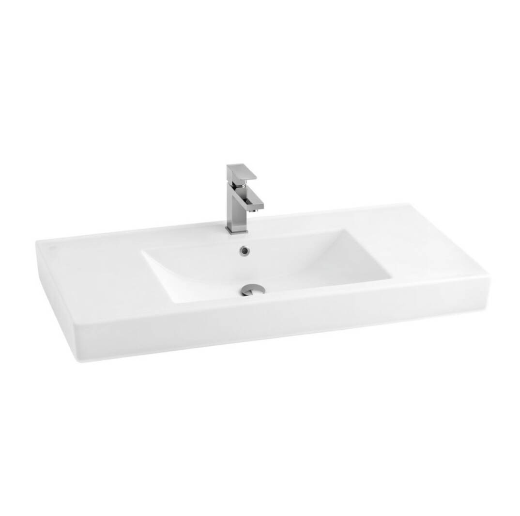 Creavit - Set Üstü Beyaz Lavabo 50*120 cm OUTLET - NT120.00000-TESHIR - 1
