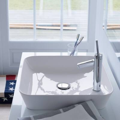 Duravit - Cape Cod Batarya Banklı Çanak Lavabo beyaz 46 cm OUTLET - 2340460000-TESHIR - 2