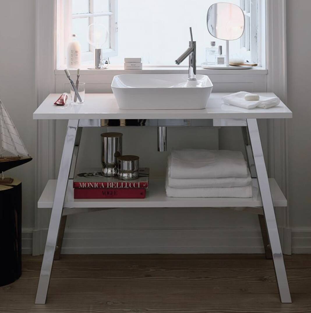 Duravit - Cape Cod Batarya Banklı Çanak Lavabo beyaz 46 cm OUTLET - 2340460000-TESHIR - 3