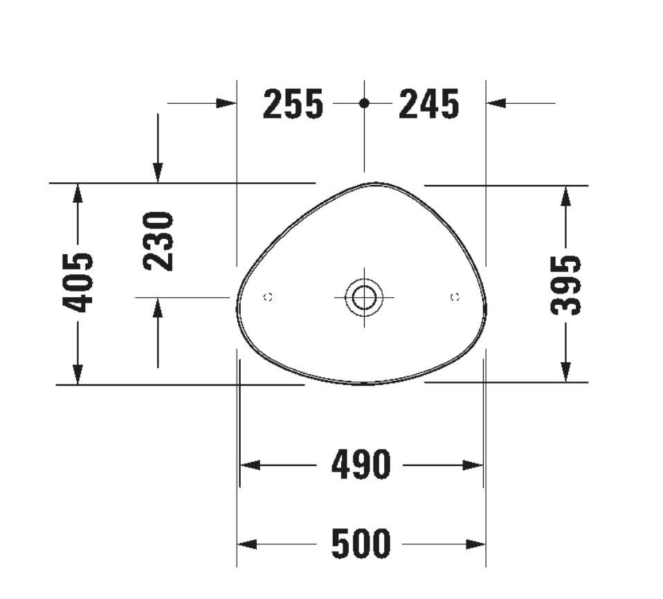 Duravit - Cape Cod Çanak Lavabo Beyaz 50 cm OUTLET - 2339500000-TESHIR - 4