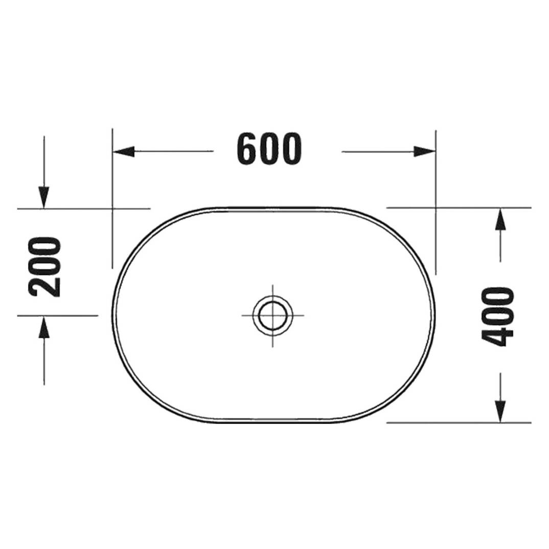 Duravit - D-Neo Çanak Lavabo Beyaz 60 cm OUTLET - 2372600070-TESHIR - 2