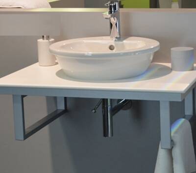 Duravit - Darling New Tezgah Üstü Lavabo Beyaz 47 cm OUTLET - 0497470000-TESHIR - 3