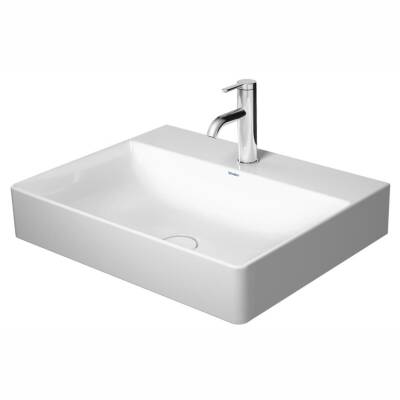 Duravit - DuraSquare Tezgah Üstü Lavabo Batarya Banklı 60 cm Beyaz OUTLET - 2353600071-TESHIR - 1