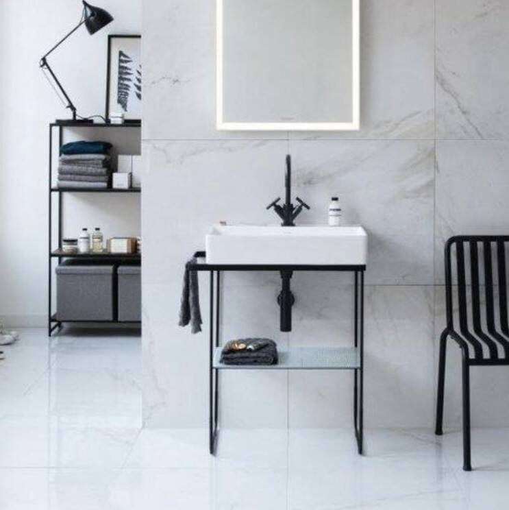 Duravit - DuraSquare Tezgah Üstü Lavabo Batarya Banklı 60 cm Beyaz OUTLET - 2353600071-TESHIR - 3
