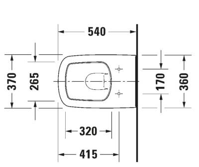 Duravit - Durastyle Asma Klozet Kapak Dahil OUTLET - 25363900A1-TESHIR - 4