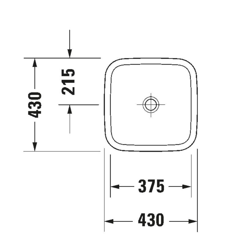 Duravit - DuraStyle Çanak Lavabo 43 cm Beyaz OUTLET - 0349430000-TESHIR - 3