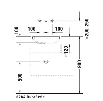 Duravit - DuraStyle Çanak Lavabo 43 cm Beyaz OUTLET - 0349430000-TESHIR - 4