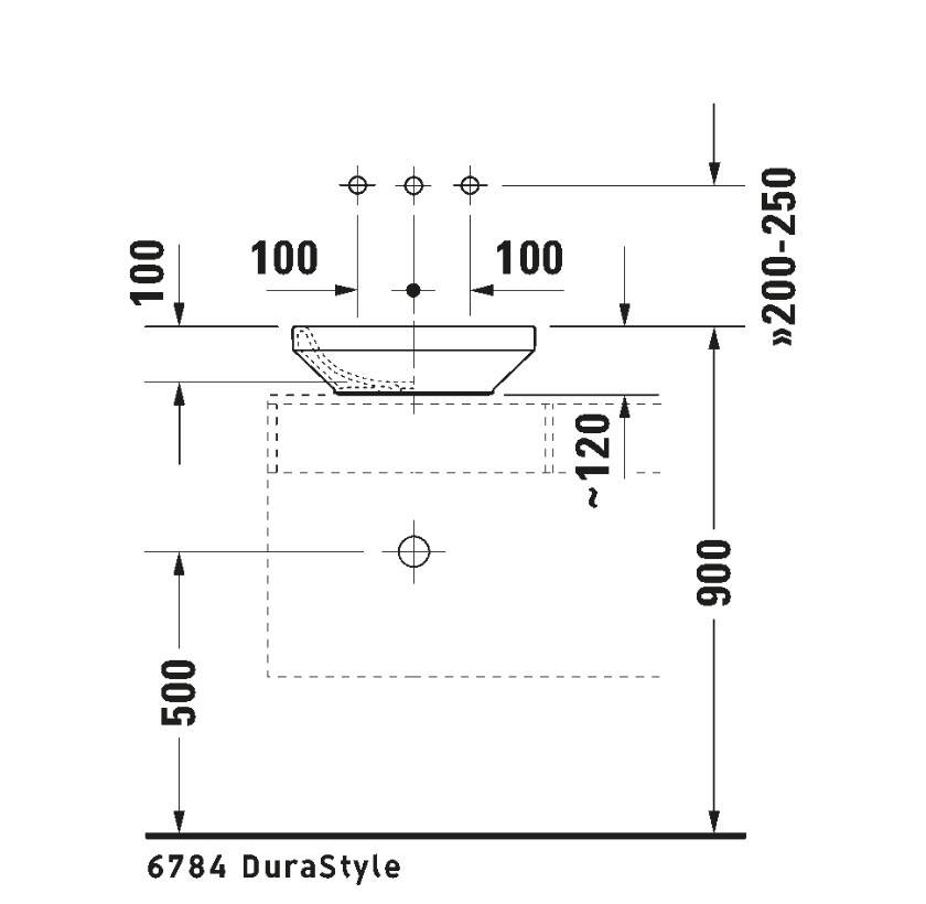 Duravit - DuraStyle Çanak Lavabo 43 cm Beyaz OUTLET - 0349430000-TESHIR - 4