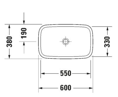 Duravit - DuraStyle Çanak Lavabo Beyaz 60 Cm OUTLET - 0349600000-TESHIR - 3