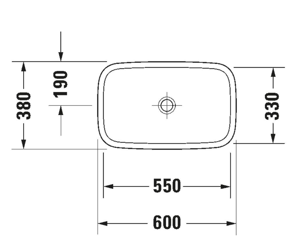 Duravit - DuraStyle Çanak Lavabo Beyaz 60 Cm OUTLET - 0349600000-TESHIR - 3