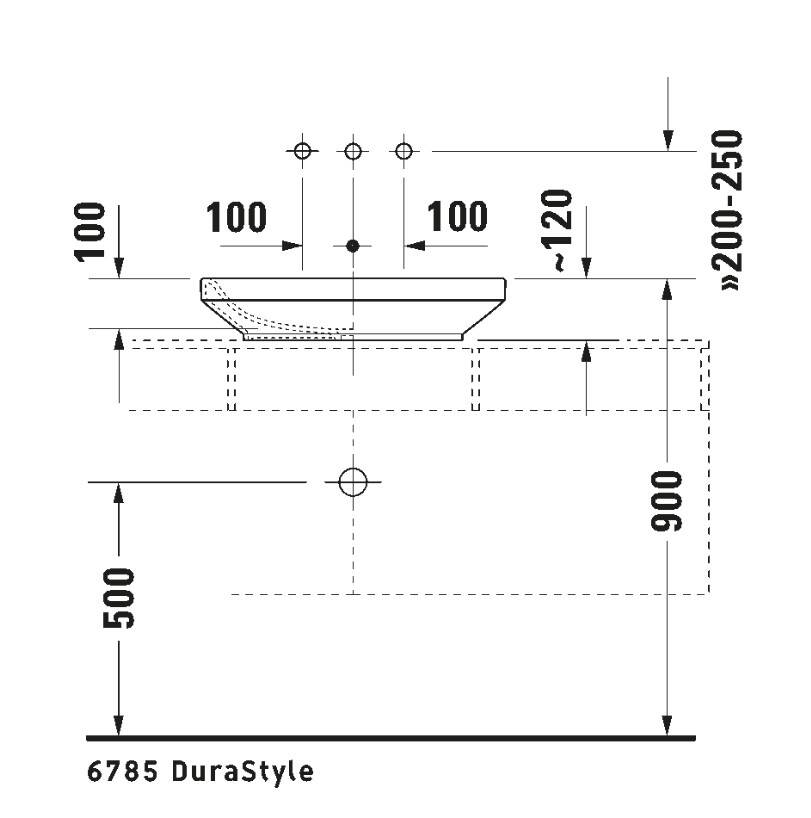 Duravit - DuraStyle Çanak Lavabo Beyaz 60 Cm OUTLET - 0349600000-TESHIR - 4