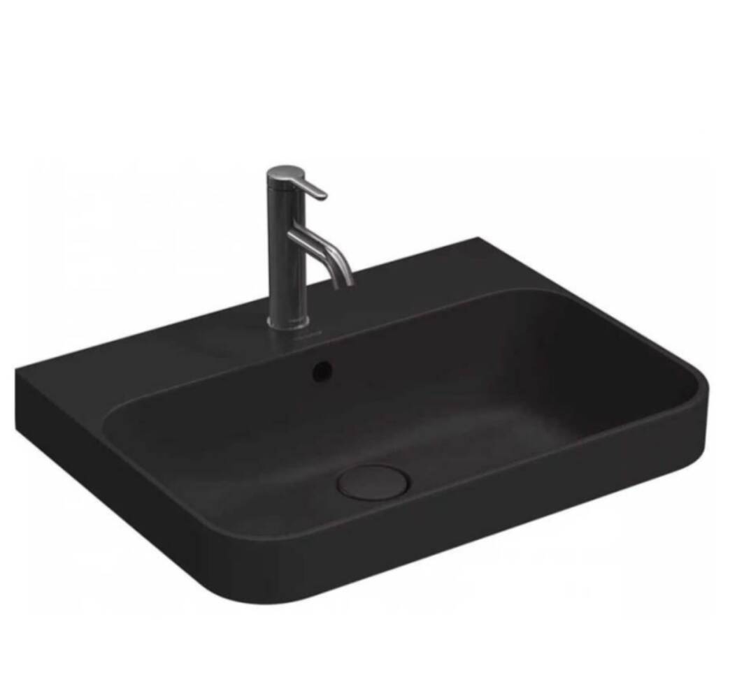 Duravit - Happy D.2 60 cm Lavabo Mat Antrasit OUTLET - 2360601300-TESHIR - 1