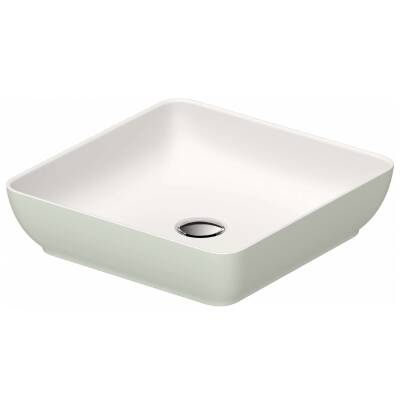 Duravit - Sivida DuroCast Kare Çanak Lavabo 40 Cm Beyaz Yeşil OUTLET - 266001FH00-TESHIR - 1