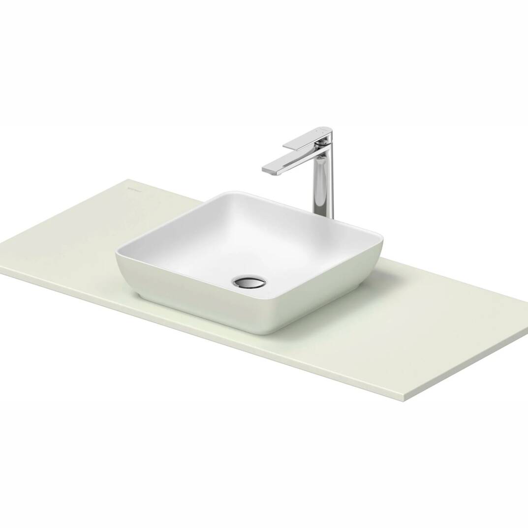 Duravit - Sivida DuroCast Kare Çanak Lavabo 40 Cm Beyaz Yeşil OUTLET - 266001FH00-TESHIR - 2