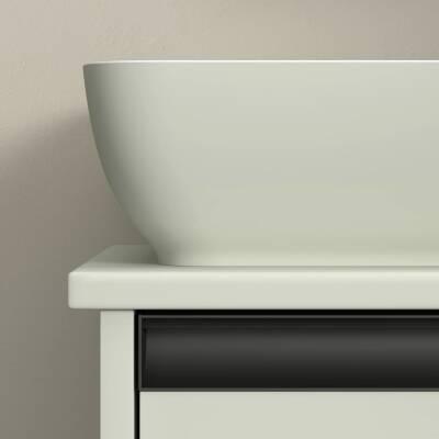 Duravit - Sivida DuroCast Kare Çanak Lavabo 40 Cm Beyaz Yeşil OUTLET - 266001FH00-TESHIR - 3