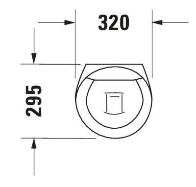 Duravit - Starck 1 Kapaklı Pisuvar Kapak Dahil OUTLET - 08353200A1-TESHIR - 2