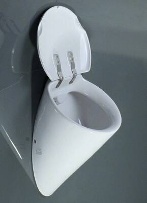 Duravit - Starck 1 Kapaklı Pisuvar Kapak Dahil OUTLET - 08353200A1-TESHIR - 3