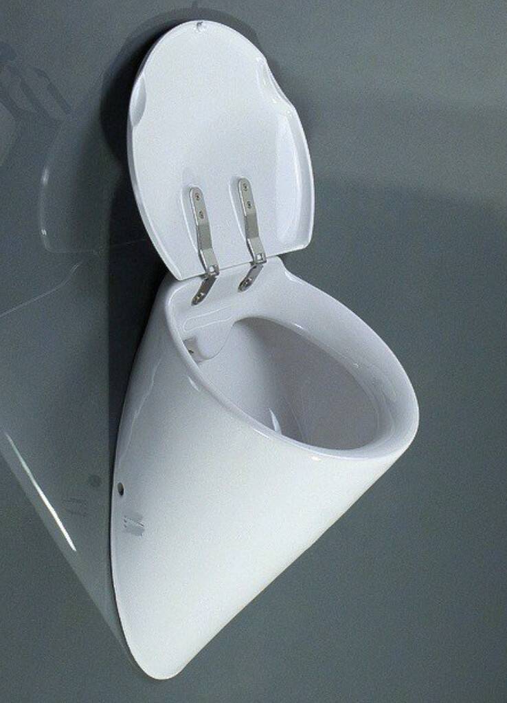 Duravit - Starck 1 Kapaklı Pisuvar Kapak Dahil OUTLET - 08353200A1-TESHIR - 3