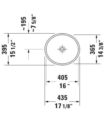 Duravit - Starck 2 Çanak Lavabo Beyaz 40 cm OUTLET - 2321440000-TESHIR - 2