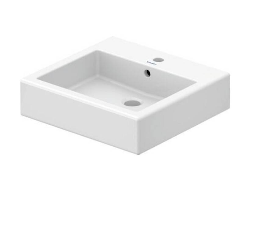 Duravit - Vero Batarya Banklı Beyaz Lavabo 60 cm OUTLET - 0454600027-TESHIR - 1