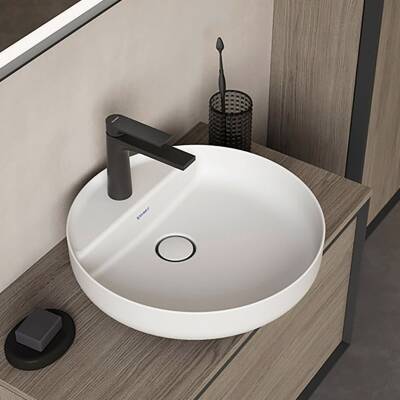 Duravit - Vitrium DuroCast Çanak Lavabo İpeksi Mat Beyaz 46 cm OUTLET - 2662463271-TESHIR - 2