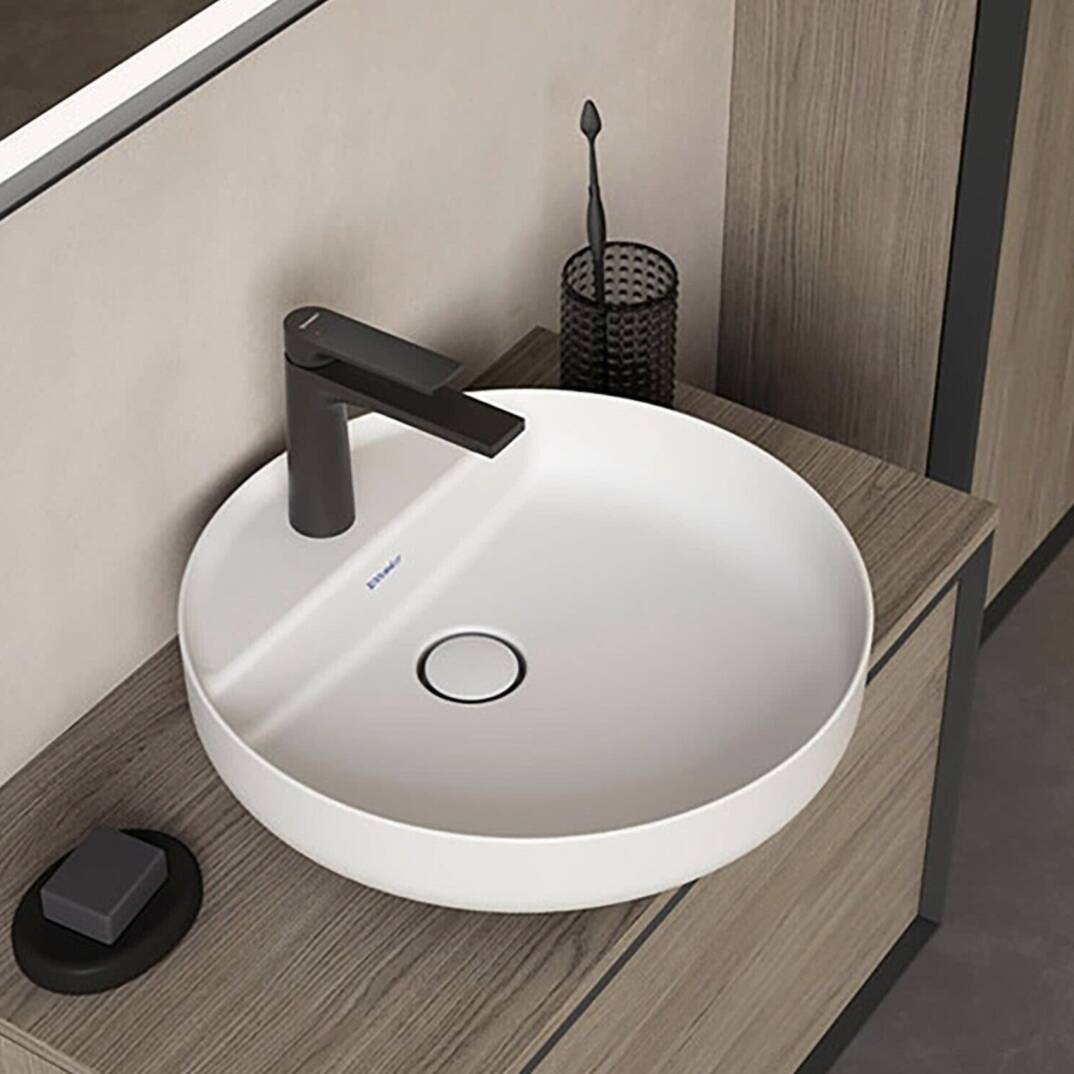 Duravit - Vitrium DuroCast Çanak Lavabo İpeksi Mat Beyaz 46 cm OUTLET - 2662463271-TESHIR - 2