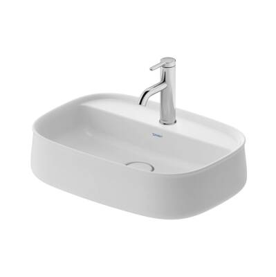 Duravit - Zencha Çanak Lavabo 55 cm Batarya Banklı Beyaz OUTLET - 2374550071-TESHIR - 1