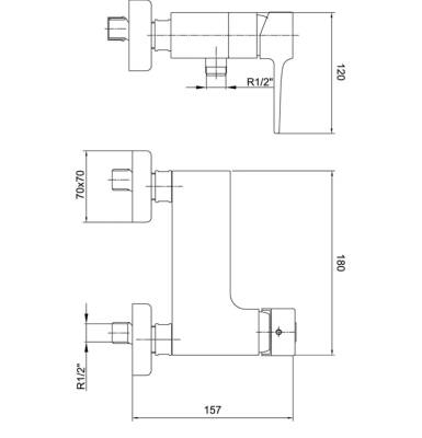 ECA Caro Duş Bataryası - 102154001 - 3