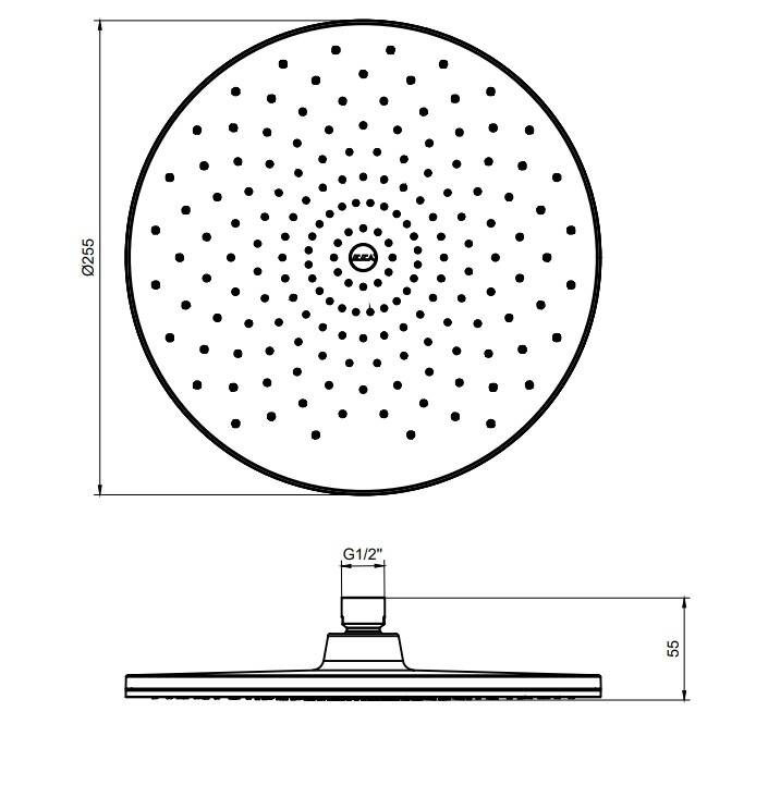 Eca - Dalia Duş Başlığı 255 Mm OUTLET - 102145066-TESHIR - 2