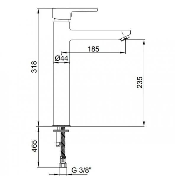 ECA Delta Yüksek Tip Lavabo Bataryası - 102108860 - 2