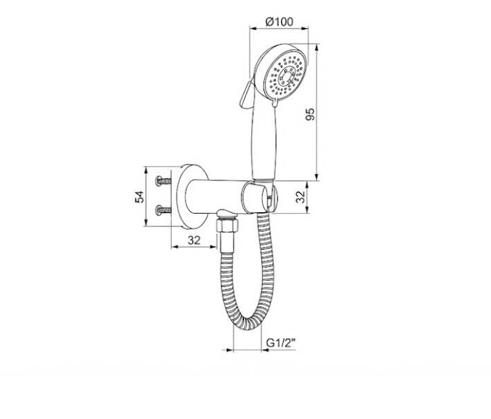 Eca - Fırat Banyo Üst Takımı Krom Mafsallı 3 Fonksiyonlu OUTLET - 102117319-TESHIR - 3