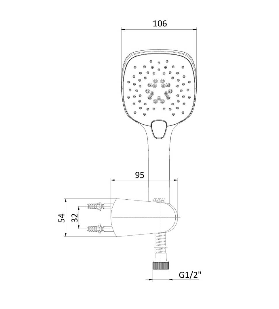 ECA Icon Banyo Mafsallı Duş Seti 3 Fonksiyonlu - 102117366 - 2