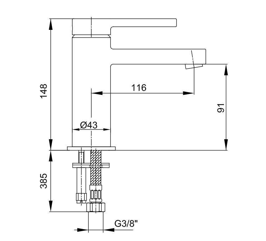 Eca - Mina Lavabo Bataryası OUTLET - 102108920H-TESHIR - 2